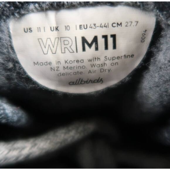 Allbirds Shoes Mens 11 Sneakers Wool Runners Lifestyle Athletic Comfort Casual - Picture 12 of 13